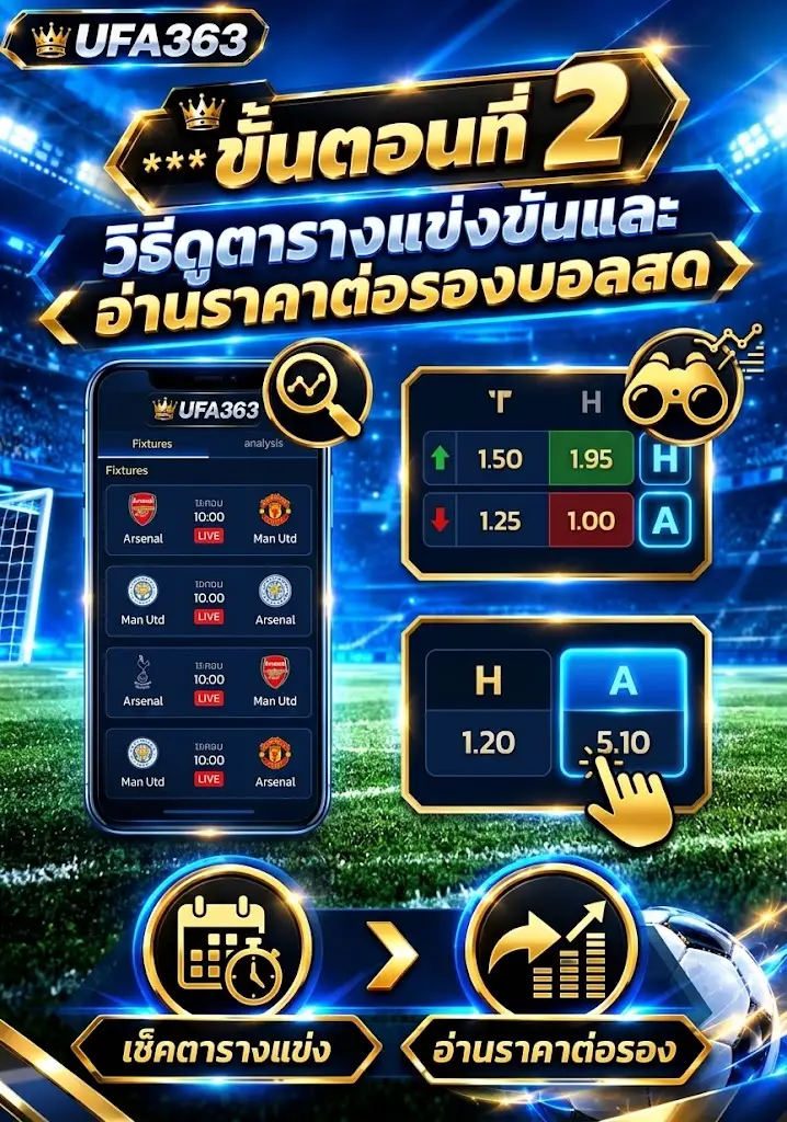 วิธีดูตารางแทงบอล